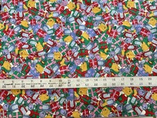 CHRISTMAS Winnie the Pooh, Spring Industries - 2 YDS x 44