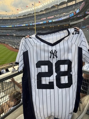 2025 New York Yankees Austin Wells Football Jersey #28 SGA 9/5 NY