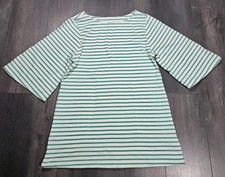 NWT Free People Free Est Nautical Charlie Mini Dress Women L Green Striped