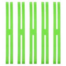9 Inch H Band Silicone Rubber Bands, 5 Pcs Silicone Bands, Green