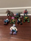 Vintage Action Figures & Parts Lot Teenage Mutant Ninja Turtles TMNT 8 pieces