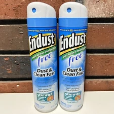 2 Endust Fragrance Free Hypo-Allergenic Dusting and Cleaning Spray, 10 Fl Oz