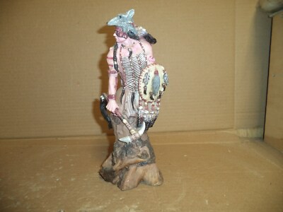 Old West Visions Limited Edition Warrior Tomahawk Wolf Warrior with Shield