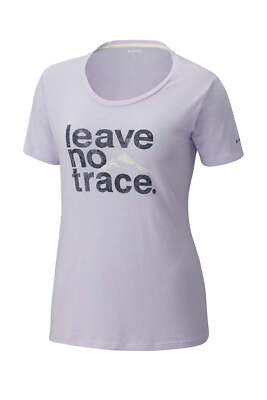 Columbia Plus Size Outdoor Elements Leave No Trace T-Shirt Purple 1X NWT! $36