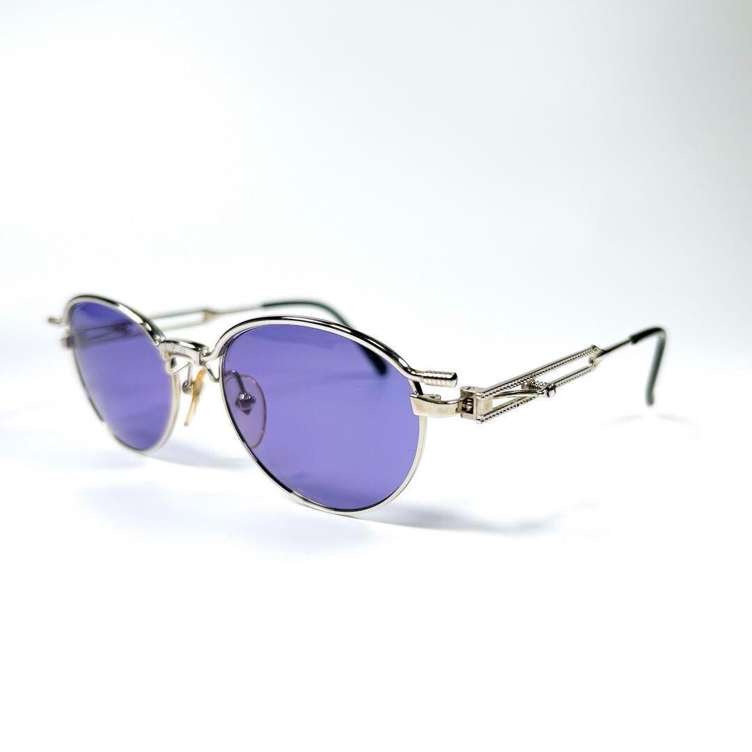 Jean Paul Gaultier Sunglasses 56-4172 Silver Purple Lens