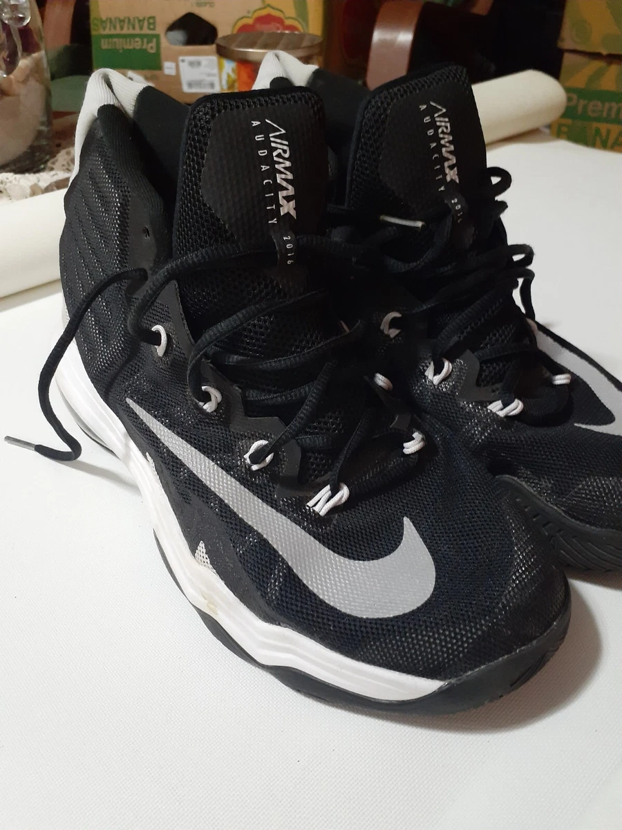 Nike Air Max Audacity 2016 Basketball Shoe Black Gray Mens US Size 9 843884 001