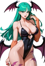 Morrigan Aensland Darkstalkers Weatherproof Anime Sticker 6" Car Decal S142