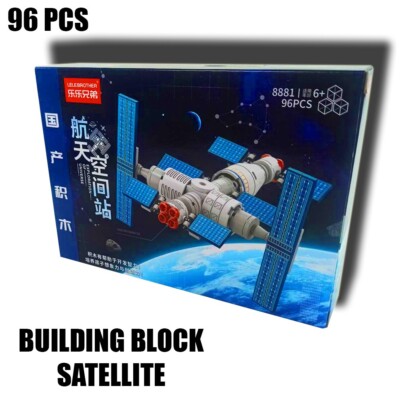 Raumschiff Satellit Bausteine Steine Set - 96 Teile - Kreatives Spielen Spielzeug