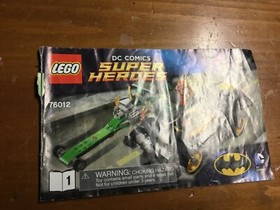 LEGO DC comics super Heroes 76012, Batman Flash Riddler manual Instruction Book 