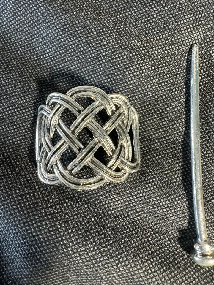 4 Silver Celtic Hair Slide Hairpins Hair Accessories Hair Clips L O O K - Image 3 of 4