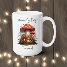 Mushroom Coffee Mug, Fungi Love, Mushroom Mug, Cottagecore Mug, Fungi, Fungi Mug