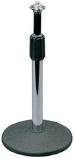 Telescopic Table Stand for Microphone 5/8" Standard Mount - Black/Chrome