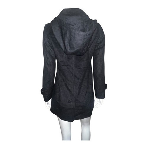 Cappotto da passeggio MICHAEL Michael Kors Petite nero con zip davanti piccolo PS NUOVO CON ETICHETTE - Foto 3 di 9