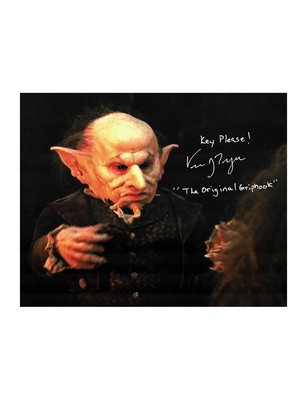 10x8 Harry Potter Griphook Print Signed By Verne Troyer 100 Authentic With Coa Ebay