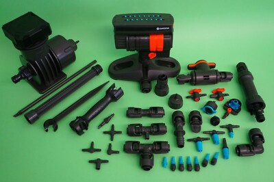 GARDENA  Micro-Drip-System -Verbinder Tropfer Düsen Klemmen Ventile -zur Auswahl