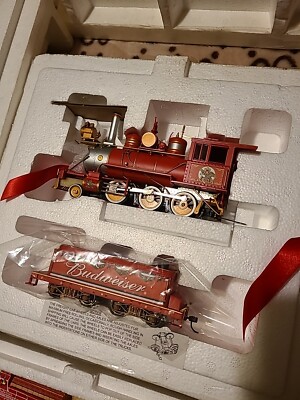 プラモデル BEER EXPRESS 2台セット Hawthorne Village Budweiser Beer Holiday Express Train Set
