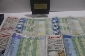 Final Fantasy NES CIB Dungeon Maps Manual Nintendo Power Map