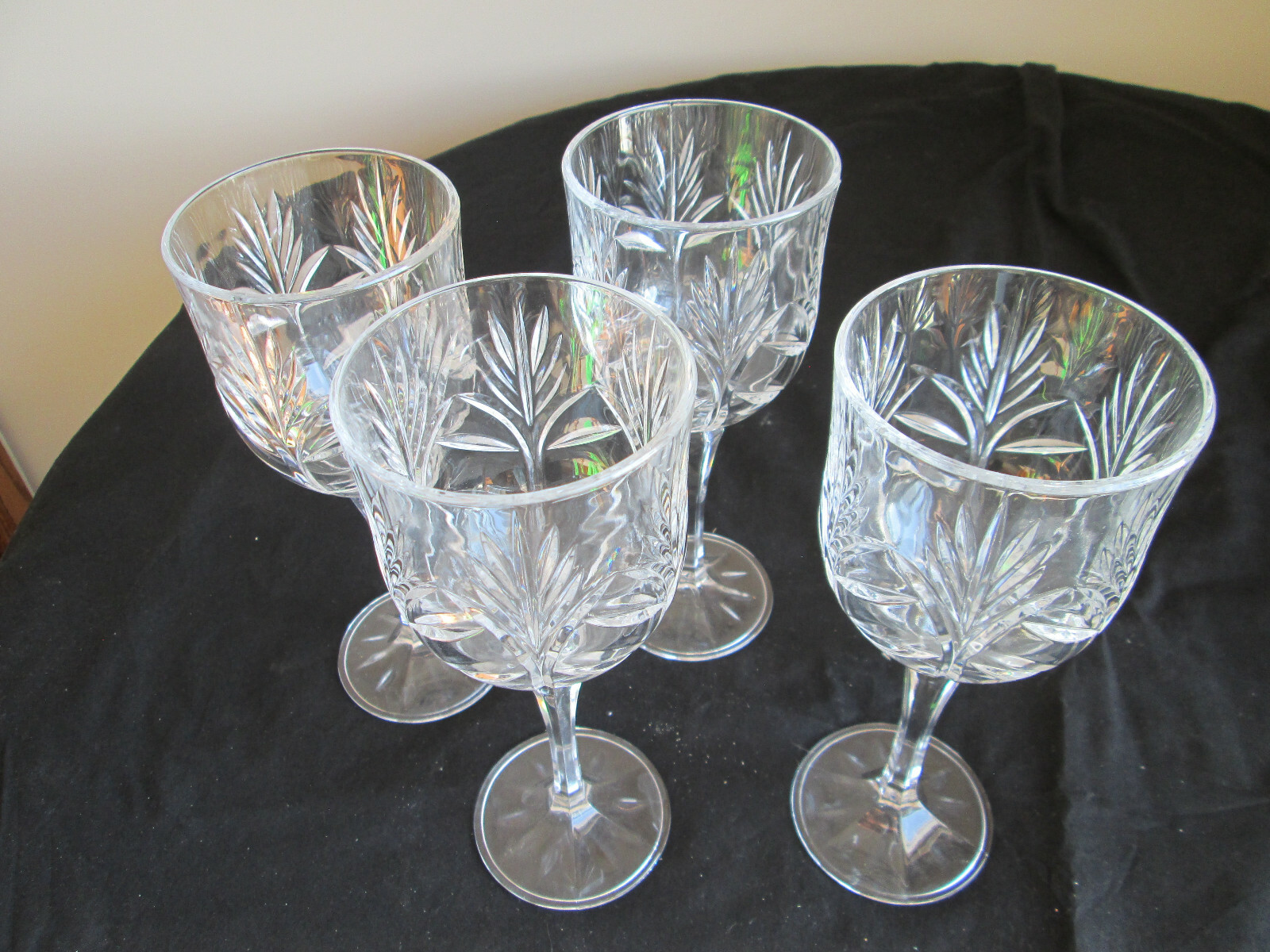 Portico By Crystal Clear Industries 4 Lead Crystal Water Goblets