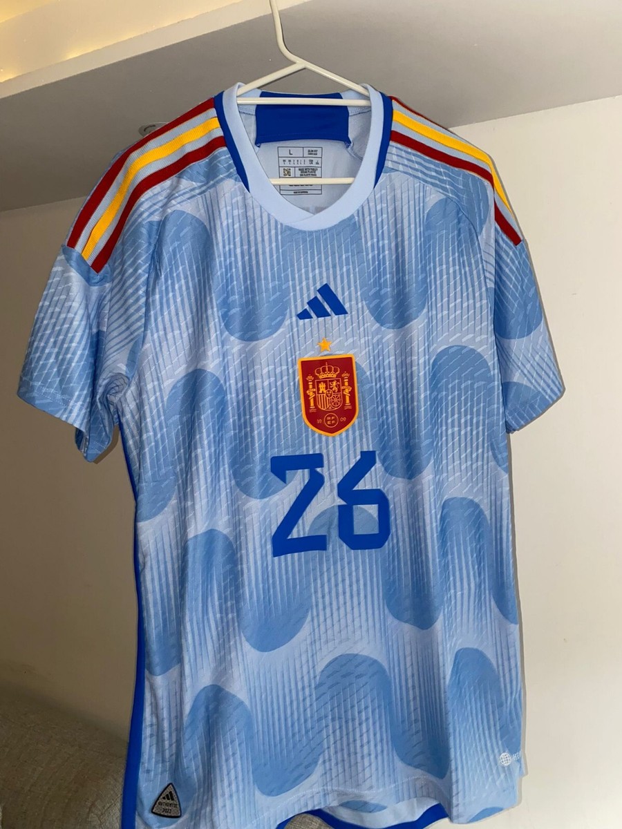 Spain Away Authentic World Cup Jersey #26 Pedri Size Large | eBay
