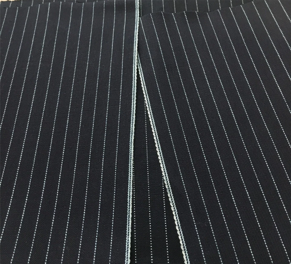 Chaqueta vaquera Wabash 13,9 oz camisas ribete a rayas tela de mezclilla por yarda Foto 2 de 4