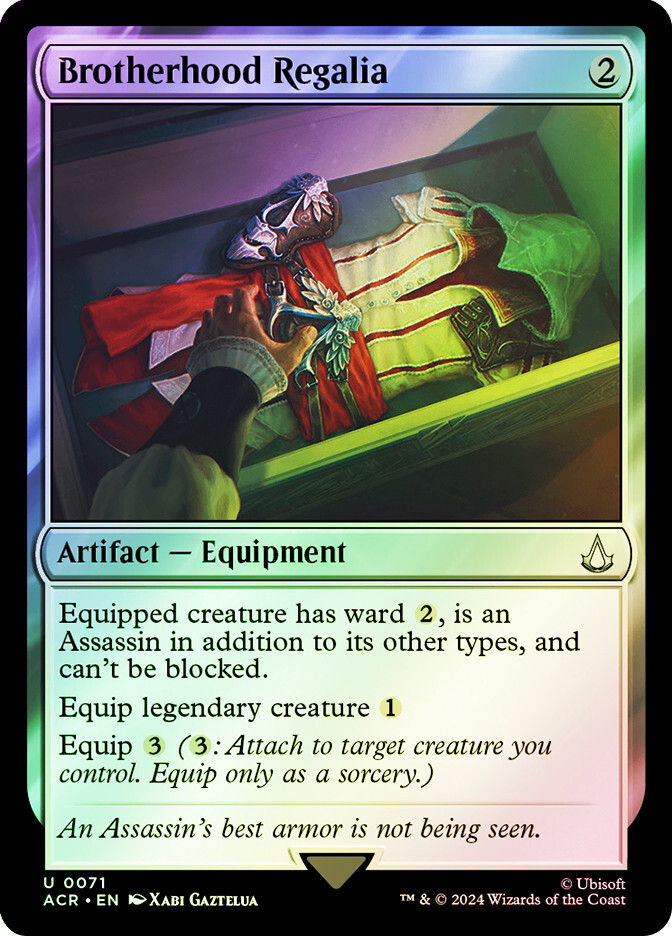 MTG FOIL Brotherhood Regalia - Assassin's Creed #071 | eBay