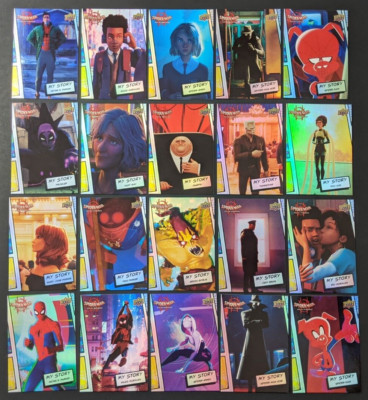 Spider-Man Into the Spider-Verse My Story COMPLETE Insert Set 2022 Upper Deck
