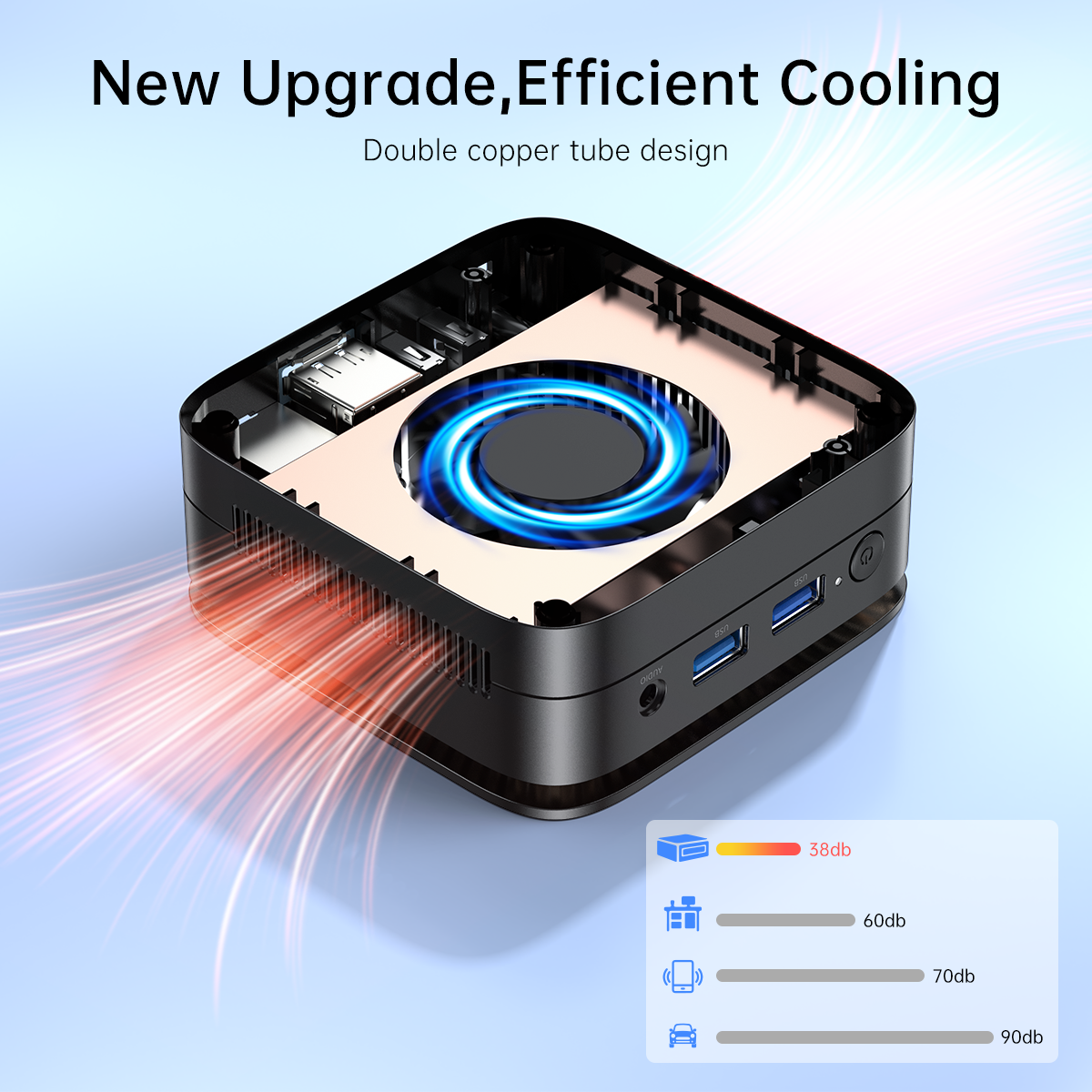 NiPoGi E1 Mini PC 16GB RAM 512GB SSD Intel N-95 (Up To 3.4GHz