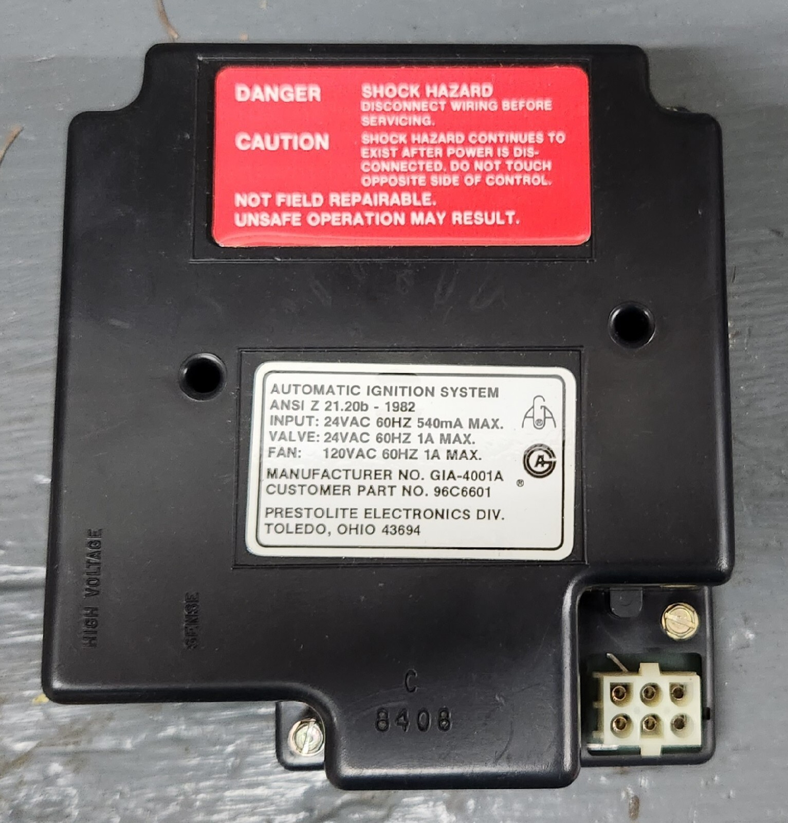 OEM Lennox Pulse Furnace Ignition Control Board 96C6601 GIA4001A Works