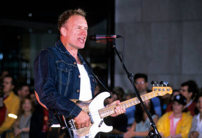 Sting performs at Today Show New York May 4 2001 Historic Old Photo 3