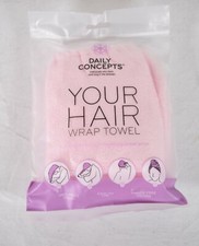Daily Concepts Your Hair Wrap Towel Pink New