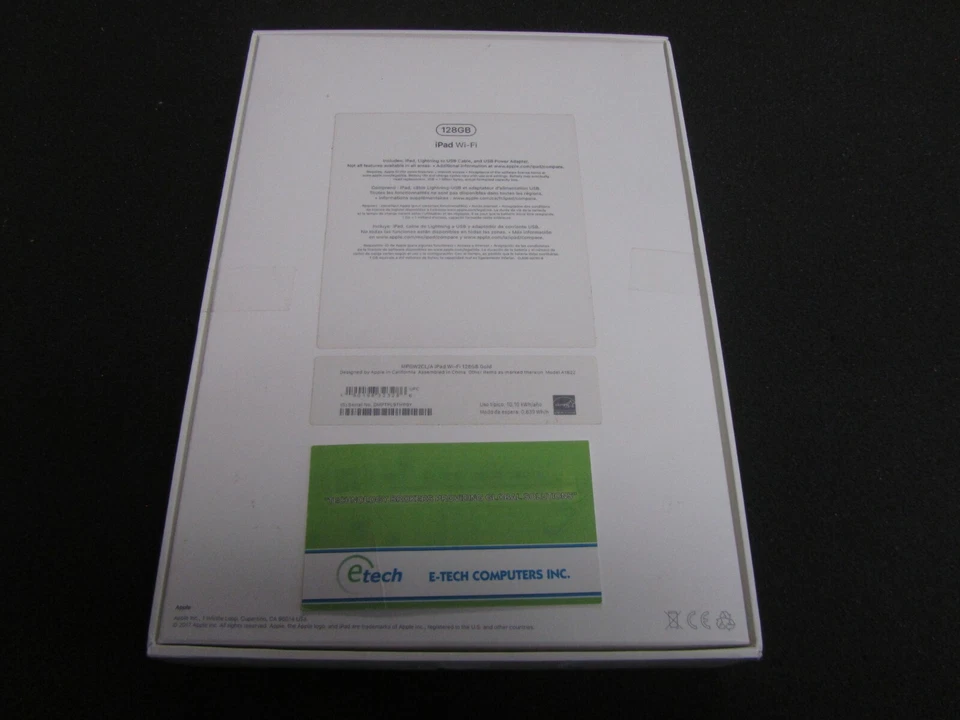 Apple iPad 9.7" 128 GB Wi-Fi Gold, Apple A9 Chip, Model: A1822, MPGW2CL/A  - Image 2 of 4