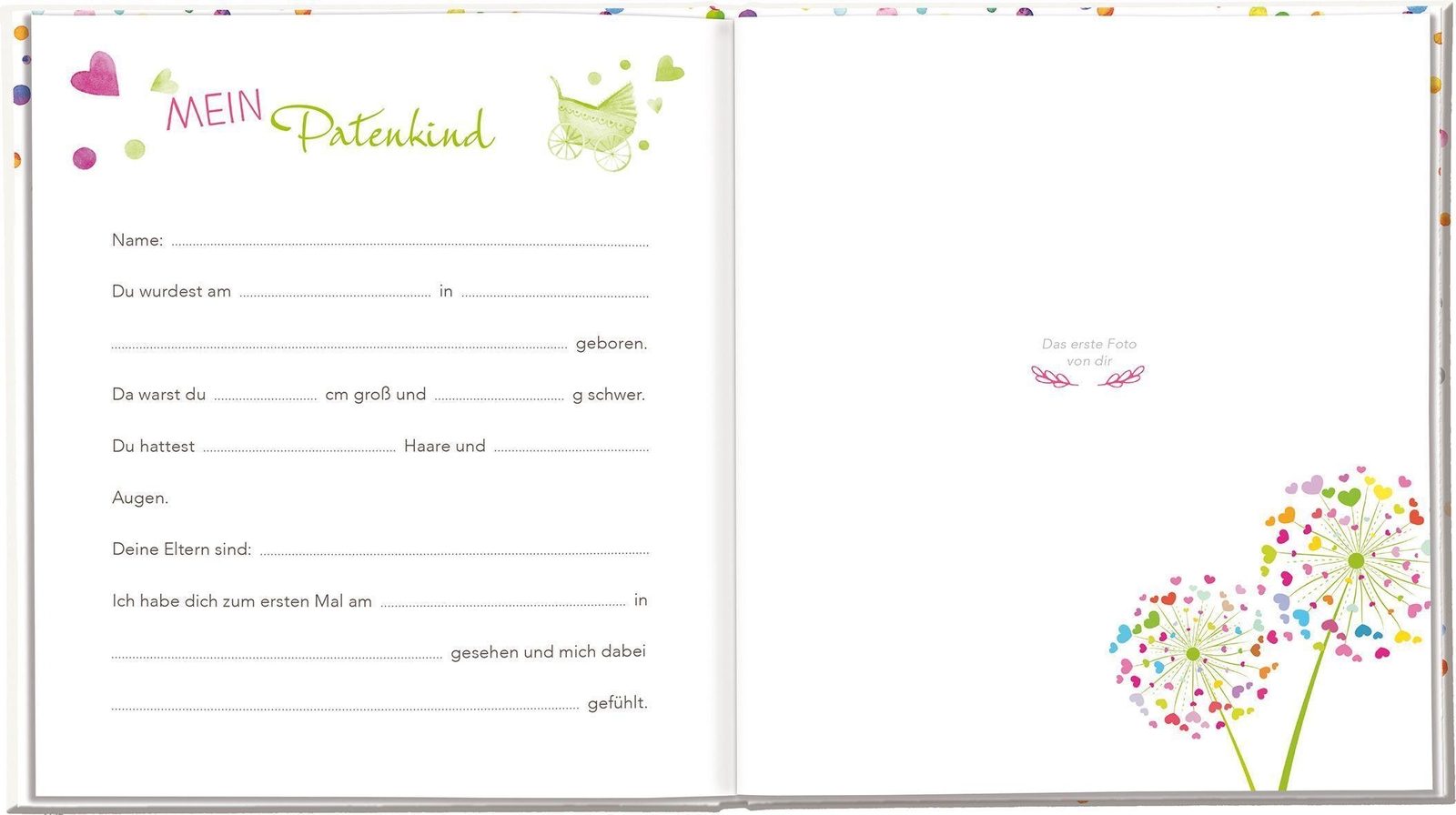 Thumbnail - Mein Patenkind | Vera Lörks | Erinnerungsalbum | Buch | 48 S. |