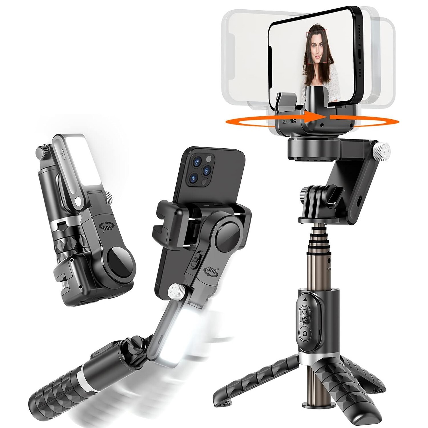 Stabilisateur smartphone contre les vidéos floues avec trépied de table