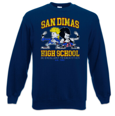 San Dimas High School Sweatshirt Pullover Bill & Fun Ted's Adventure Schule
