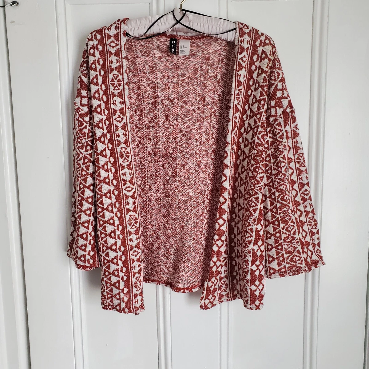 Orange cardigan cheap h&m