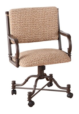 Tempo Furniture Bullseye Swivel & Tilt Caster Dining Armchair Arm Chair (USA)