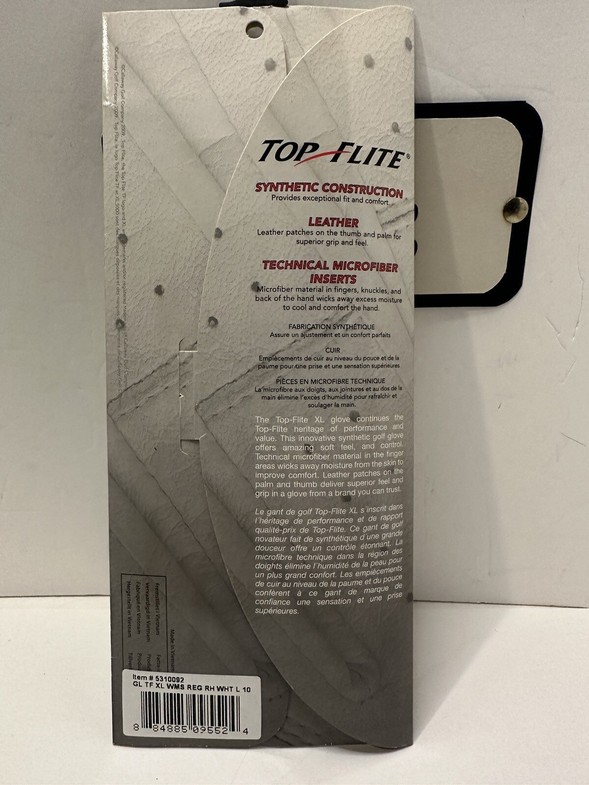 New Top Flite Golf Game Ladies L LEFT HAND Glove Cool Max Comfort (T)...