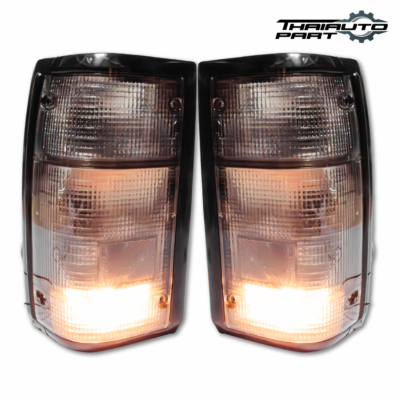 マツダ B2000 B2200 B2600 スモーク クリヤー テール ランプ For Mazda B2000 B2200 B2600 Pickup 85-98 Pair Tail Lights Lamp