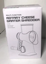Rotary Cheese Grater Shredder 5-in-1 Tumbling Box Mandoline Hand Crank BRAND NEW
