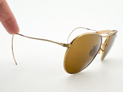 Vintage American Optical AO AN-6531 WWII Era Aviator Sunglasses
