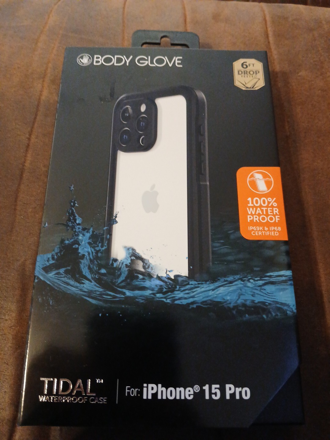 iPhone 15 Pro Phone Case Body Glove Tidal Waterproof  Black/Clear-NEW!