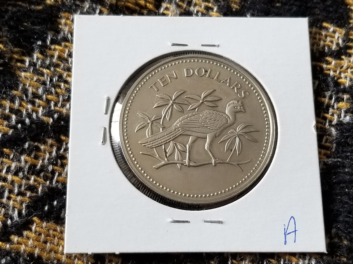 Belize 10 Dollars 1974 Cu-Ni Circulated (Hazy) Tariff Incl | eBay
