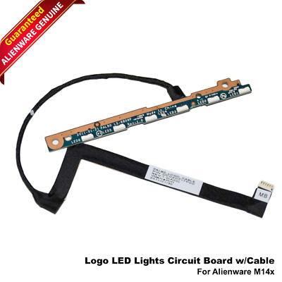 Genuine Dell Alienware M14X Logo LED Lights Circuit Board With Cable 80V8D