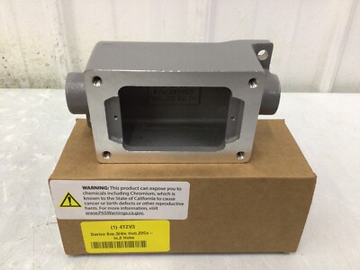 Hubbell Killark Swb-5 Electrical Box, 22 Cu In, Device Box Type, 1 Gang,