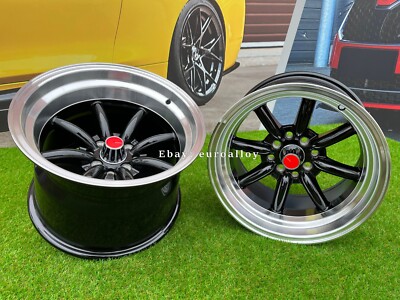 4 x 15 Inch 4x100 Watanabe JR19 Stil Schwarz JDM Räder : Für für Mazda