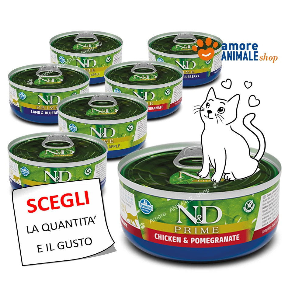 Farmina Cat Adult N & D Prime → Boîtes De 70 Gr - Parfums Mixtes - Pour - Photo 1/1