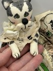 Home Sweet Home Crafts-Handmade Primitive Style 8”Cat Wearing Cat Dress.Vintage — photo 9