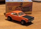 Lesney Matchbox Superfast 54 Ford Capri 1970 Orange , good condition with box