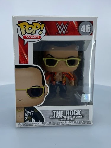 Funko POP! WWE Dwayne "The Rock" Johnson #46 Vinyl Figure DAMAGED BOX SEE PICS