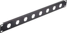 1U8D XLR HDMI Audio Rack Mount Panel for 19" Studio Equipment Enclosure